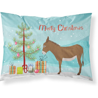 "Caroline's Treasures Cotentin Donkey Christmas Pillowcase, Standard, Multicolor"