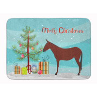 "Caroline's Treasures Hinny Horse Donkey Christmas Floor Mat, 19"" x 27"", Multicolor"