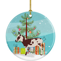 Caroline's Treasures American Spotted Donkey Christmas Ceramic Ornament