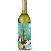 "Caroline's Treasures American Spotted Donkey Christmas Decorative Bottle Hugger, 750ml, Multicolor"