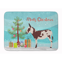 "Caroline's Treasures American Spotted Donkey Christmas Floor Mat, 19"" x 27"", Multicolor"