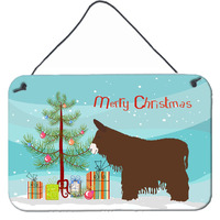 "Caroline's Treasures Poitou Poiteuin Donkey Christmas Metal Print, 8"" x 12"", Multicolor"