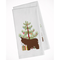 Poitou Poiteuin Donkey Christmas White Kitchen Towel Set of 2