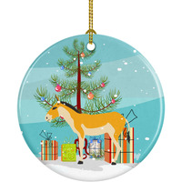 Caroline's Treasures Turkmenian Kulan Donkey Christmas Ceramic Ornament