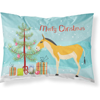 "Caroline's Treasures Turkmenian Kulan Donkey Christmas Pillowcase, Standard, Multicolor"