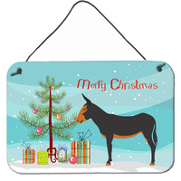 "Caroline's Treasures Catalan Donkey Christmas Metal Print, 8"" x 12"""