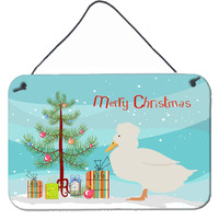 "Caroline's Treasures Crested Duck Christmas Metal Print, 8"" x 12"""