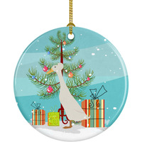 "Caroline's Treasures Bali Duck Christmas Ceramic Ornament, Multicolor"