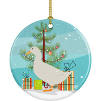 Caroline's Treasures American Pekin Duck Christmas Ceramic Ornament