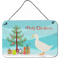 "Caroline's Treasures American Pekin Duck Christmas Metal Print, 8"" x 12"""