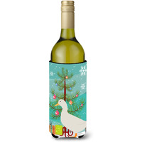 "Caroline's Treasures American Pekin Duck Christmas Decorative Bottle Hugger, 750ml, Multicolor"