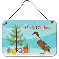 "Caroline's Treasures Dutch Hook Bill Duck Christmas Metal Print, 8"" x 12"""