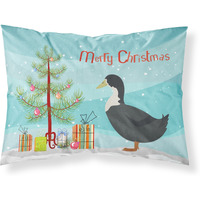 "Caroline's Treasures Blue Swedish Duck Christmas Pillowcase, Standard, Multicolor"