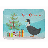"Caroline's Treasures Blue Swedish Duck Christmas Floor Mat, 19"" x 27"", Multicolor"