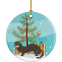 Caroline's Treasures Russian or European Mink Christmas Ceramic Ornament