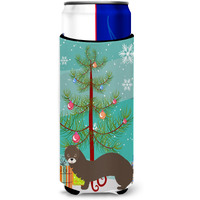 "Caroline's Treasures Russian or European Mink Christmas Decorative Can Hugger, Slim, Multicolor"