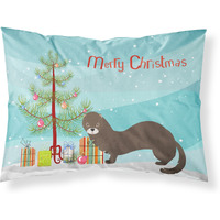 "Caroline's Treasures Russian or European Mink Christmas Pillowcase, Standard, Multicolor"