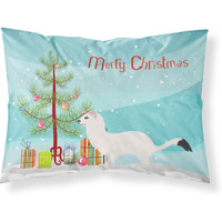"Caroline's Treasures Stoat Short-tailed Weasel Christmas Pillowcase, Standard, Multicolor"
