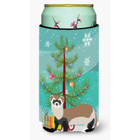 "Caroline's Treasures Ferret Christmas Decorative Can Hugger, Tall, Multicolor"