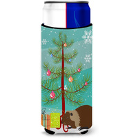 "Caroline's Treasures Coypu Nutria River Rat Christmas Decorative Can Hugger, Slim, Multicolor"