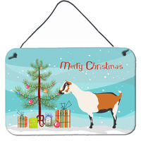 "Caroline's Treasures Alpine Goat Christmas Metal Print, 8"" x 12"""