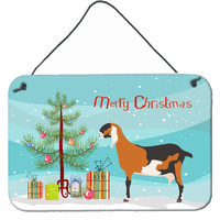 "Caroline's Treasures Anglo Nubian Goat Christmas Metal Print, 8"" x 12"""