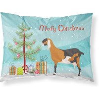 "Caroline's Treasures Anglo Nubian Goat Christmas Pillowcase, Standard, Multicolor"
