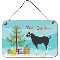 "Caroline's Treasures Black Bengal Goat Christmas Metal Print, 8"" x 12"""
