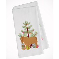 American Lamancha Goat Christmas White Kitchen Towel Set of 2