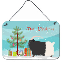"Caroline's Treasures Welsh Black-Necked Goat Christmas Metal Print, 8"" x 12"", Multicolor"