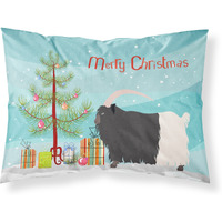 "Caroline's Treasures Welsh Black-Necked Goat Christmas Pillowcase, Standard, Multicolor"