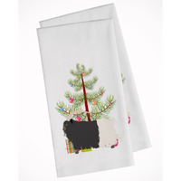 Welsh Black-Necked Goat Christmas White Kitchen Towel Set of 2