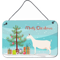 "Caroline's Treasures Saanen Goat Christmas Metal Print, 8"" x 12"""