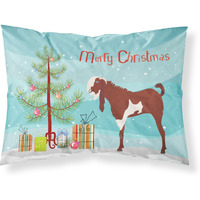 "Caroline's Treasures ""Jamnapari Goat Christmas"" Pillowcase, Standard, Multicolor"