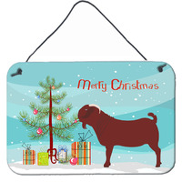 "Caroline's Treasures Kalahari Red Goat Christmas Metal Print, 8"" x 12"""