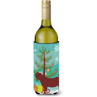 "Caroline's Treasures Kalahari Red Goat Christmas Decorative Bottle Hugger, 750ml, Multicolor"