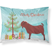 "Caroline's Treasures Kalahari Red Goat Christmas Pillowcase, Standard, Multicolor"