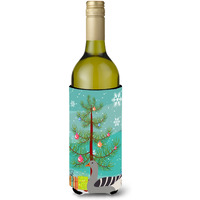 "Caroline's Treasures Pilgrim Goose Christmas Decorative Bottle Hugger, 750ml, Multicolor"