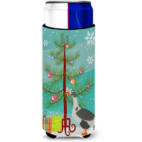 "Caroline's Treasures West of England Goose Christmas Decorative Can Hugger, Slim, Multicolor"