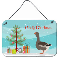 "Caroline's Treasures Toulouse Goose Christmas Metal Print, 8"" x 12"""