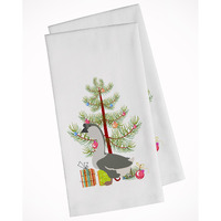 African Goose Christmas White Kitchen Towel Set of 2