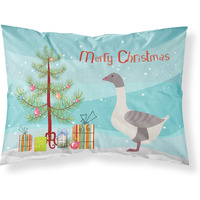 "Caroline's Treasures Buff Grey Back Goose Christmas Pillowcase, Standard, Multicolor"