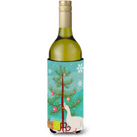 "Caroline's Treasures Sebastopol Goose Christmas Decorative Bottle Hugger, 750ml, Multicolor"