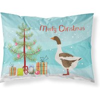 "Caroline's Treasures Pomeranian Rogener Goose Christmas Pillowcase, Standard, Multicolor"