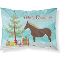 "Caroline's Treasures Percheron Horse Christmas Pillowcase, Standard, Multicolor"