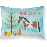 "Caroline's Treasures ""Pinto Horse Christmas"" Pillowcase, Standard, Multicolor"
