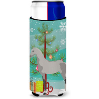 "Caroline's Treasures Orlov Trotter Horse Christmas Decorative Can Hugger, Slim, Multicolor"
