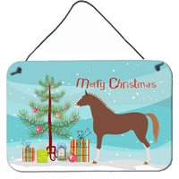 "Caroline's Treasures Hannoverian Horse Christmas Metal Print, 8"" x 12"", Multicolor"