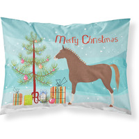 "Caroline's Treasures Hannoverian Horse Christmas Pillowcase, Standard, Multicolor"