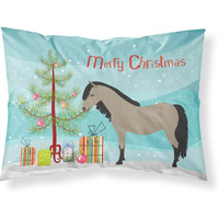 "Caroline's Treasures Welsh Pony Horse Christmas Pillowcase, Standard, Multicolor"